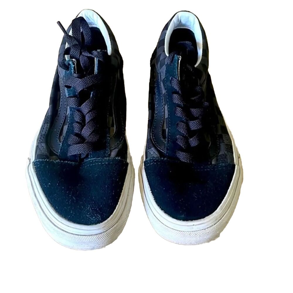 Vans Checker Women’s Skater Style Black White Size 6.5 Fast Shipping - Picture 2 of 7